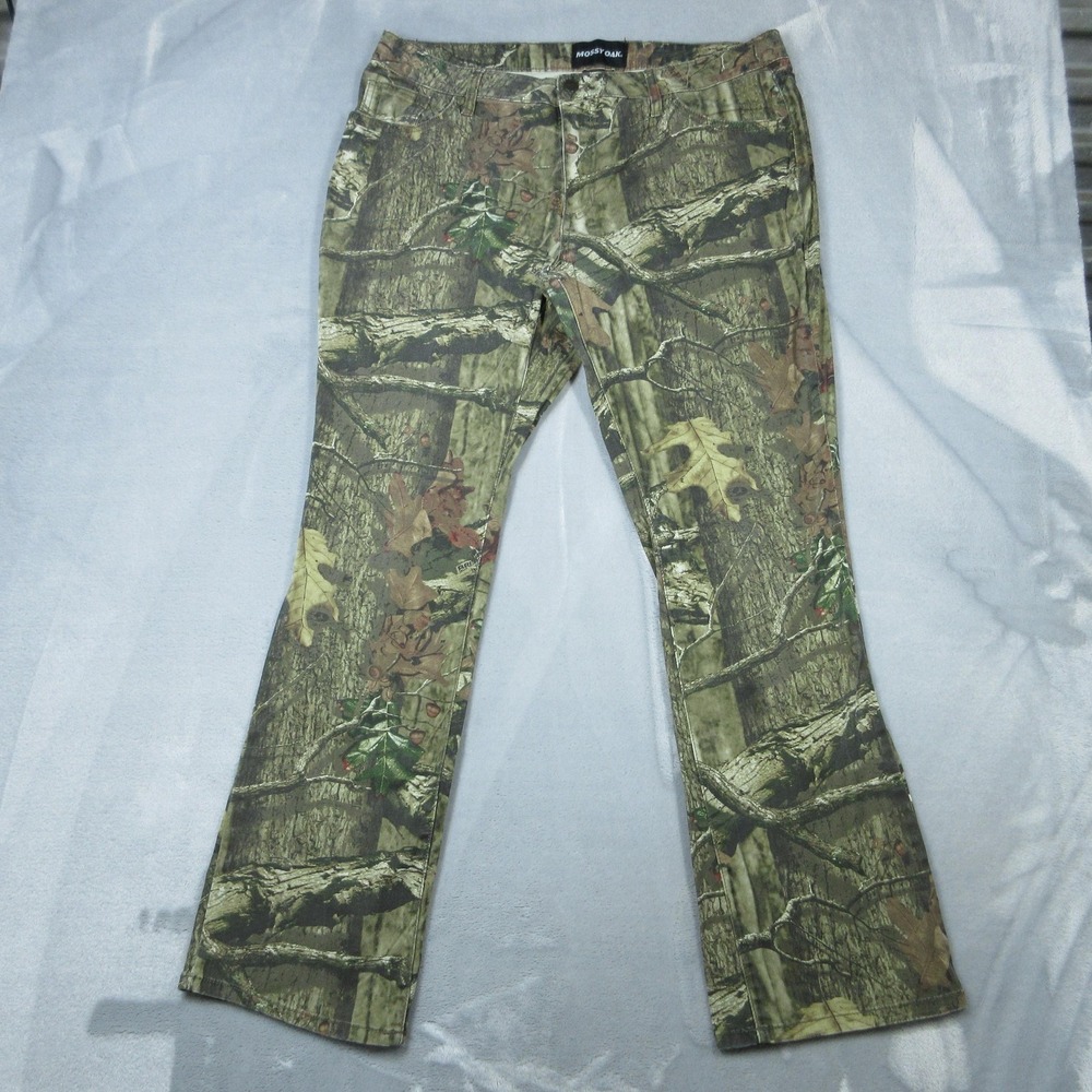 Mossy Oak Pants Womens 16 Camo Infinity Bootcut Hunting Stretch Flare 56301-C1